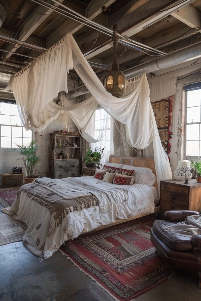 Lofted Opulence: Boho Inspirations for High Ceilings