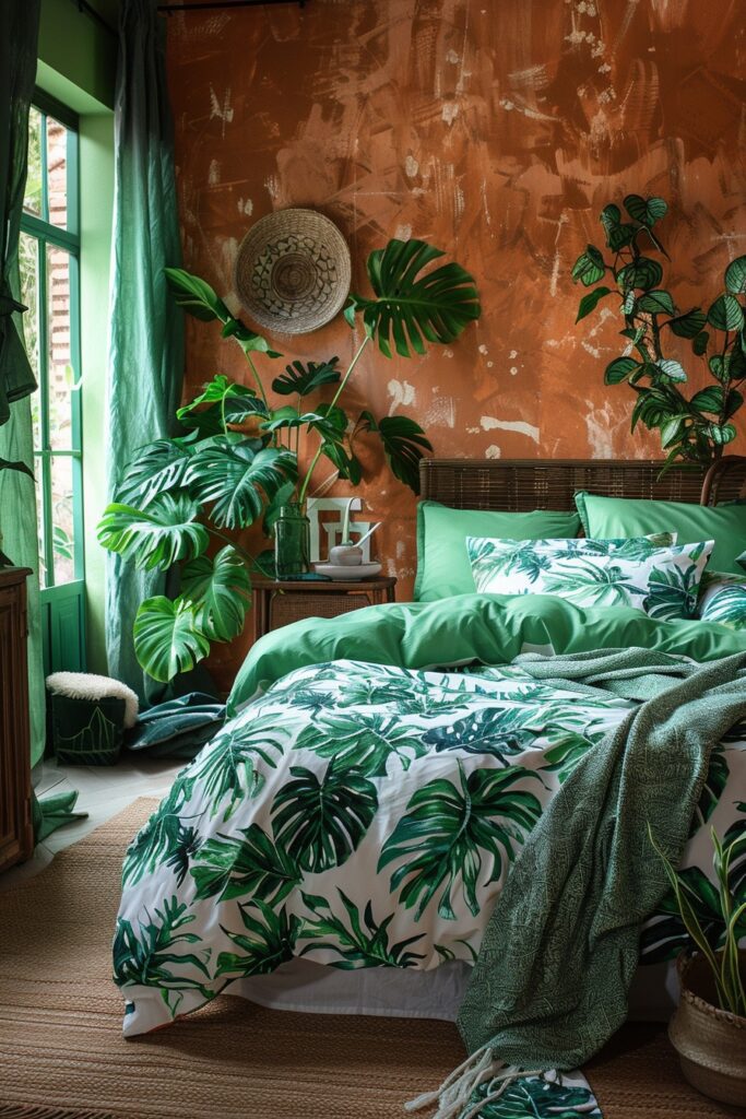 Lush Green and Terracotta Oasis