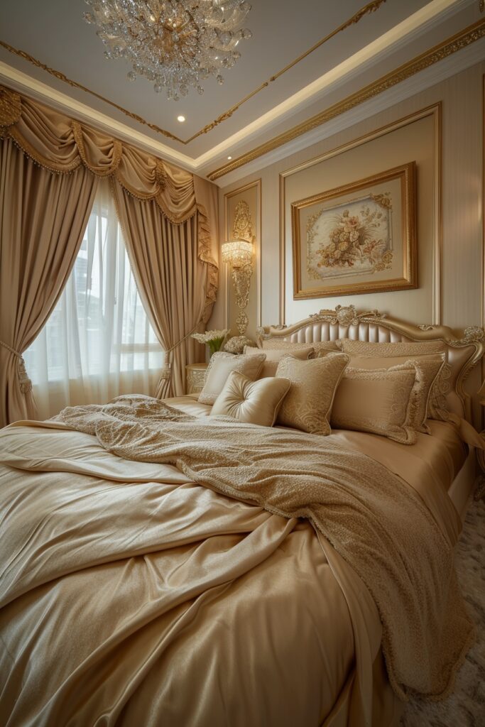 Luxurious Beige and Gold