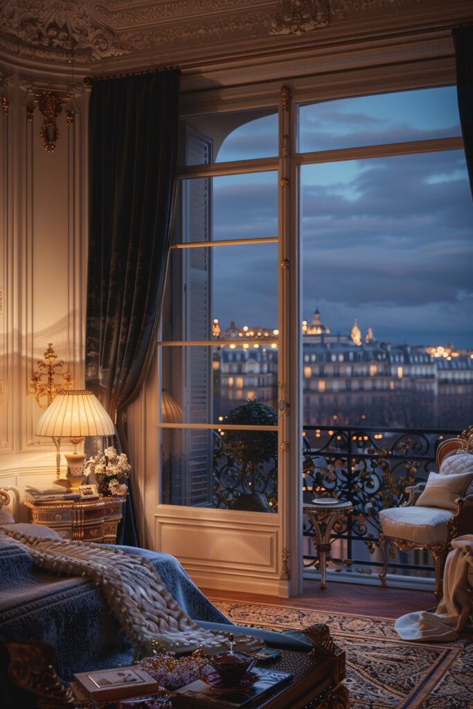 Moonlit Paris Elegance