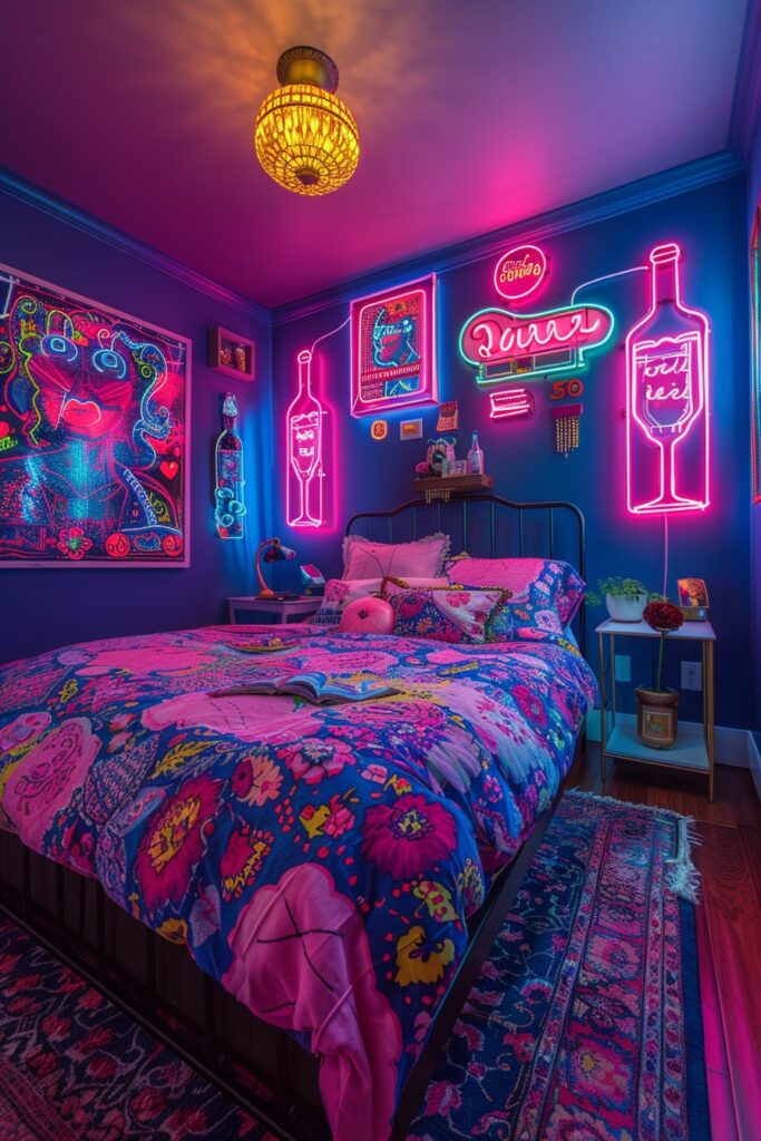 Neon Nights Baddie Bedroom