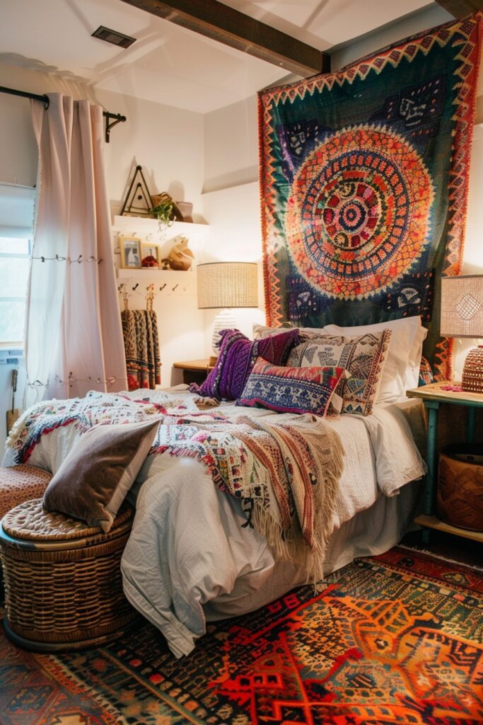 Optimized Boho Comfort: Small Bedroom Strategies