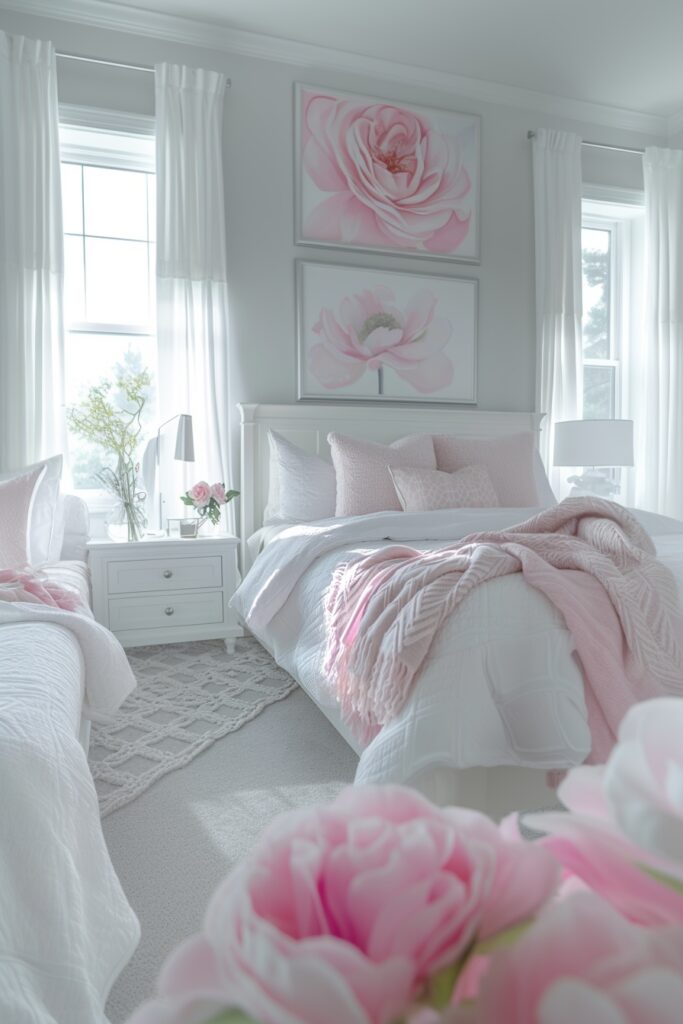 Pastels with White