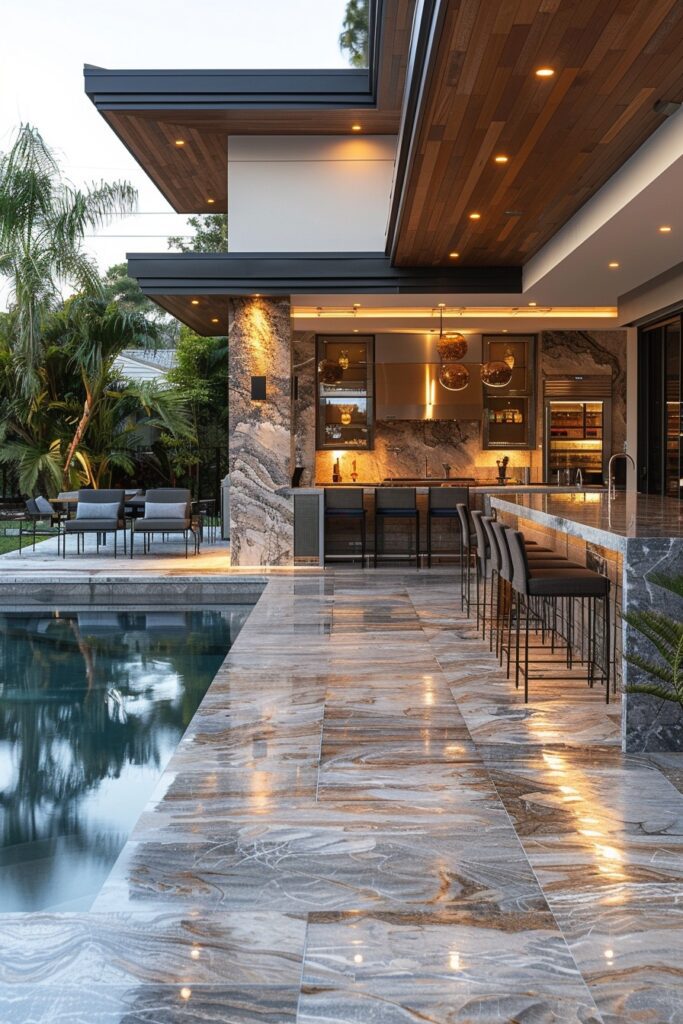 Poolside Gourmet Outdoor Kitchens