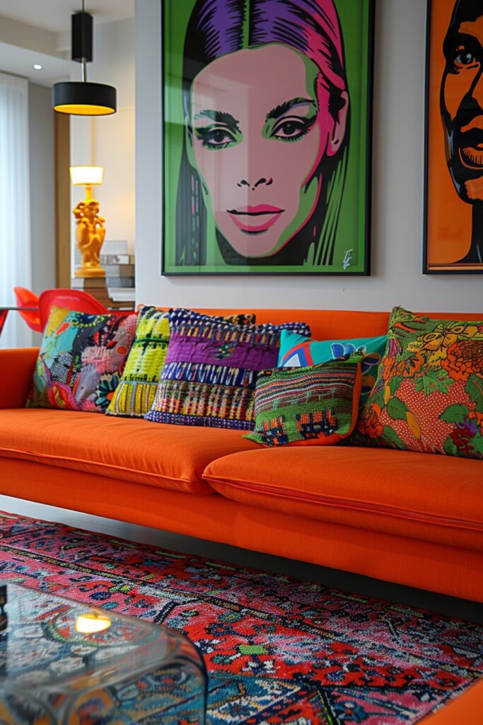 Pop Art Extravaganza Living Area