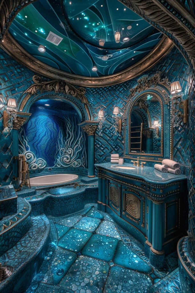 Poseidon's Palace Powder Room