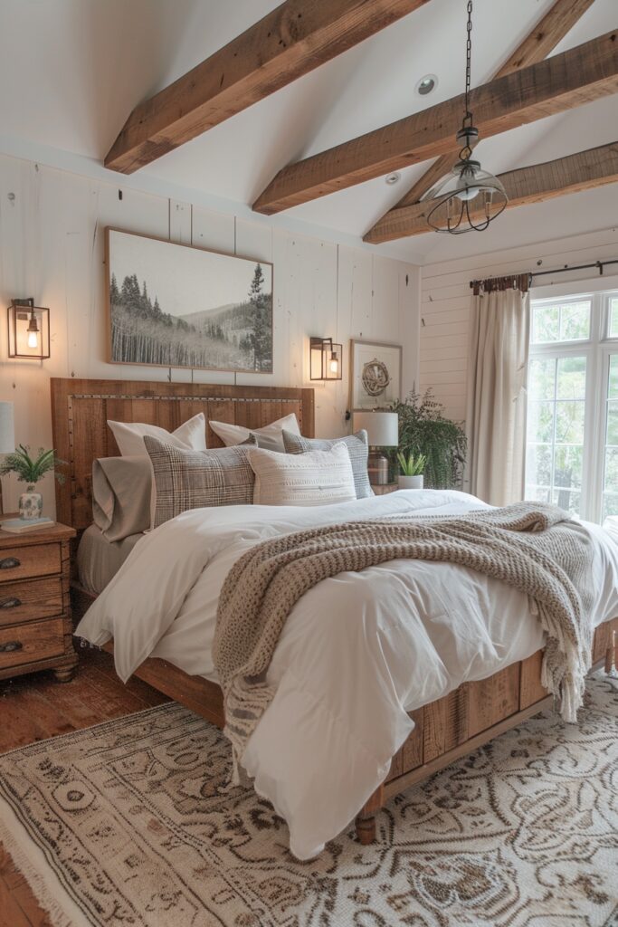 Refined Rustic Bedroom