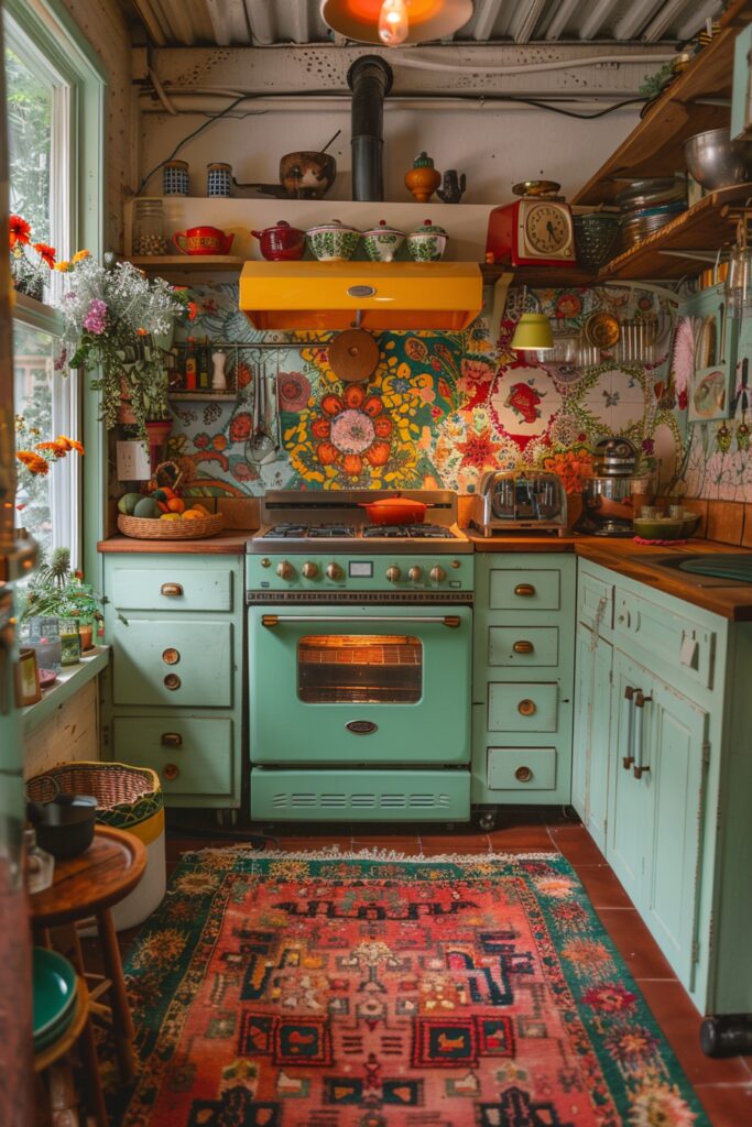 Retro Boho Kitchen Revivals