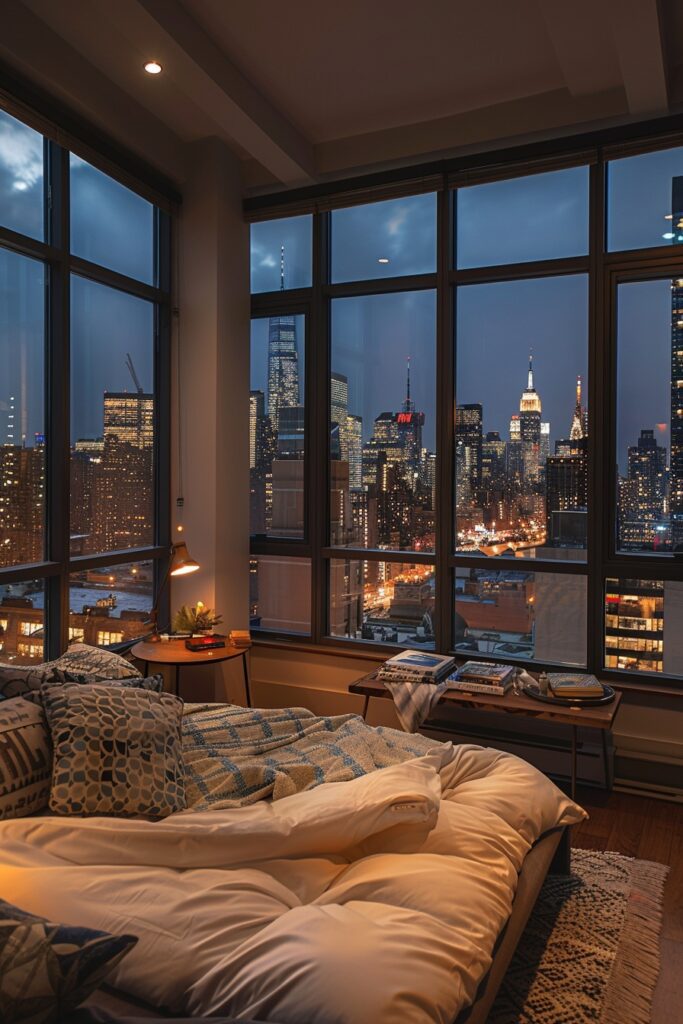 Rooftop-Inspired Urban Bedroom