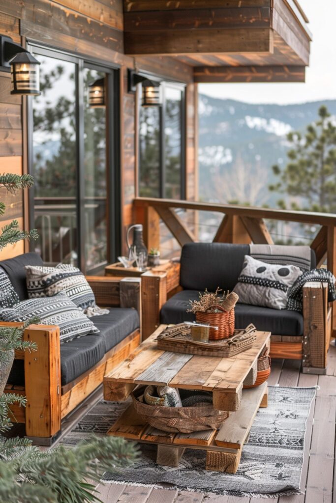 Rustic Reclaimed Balcony