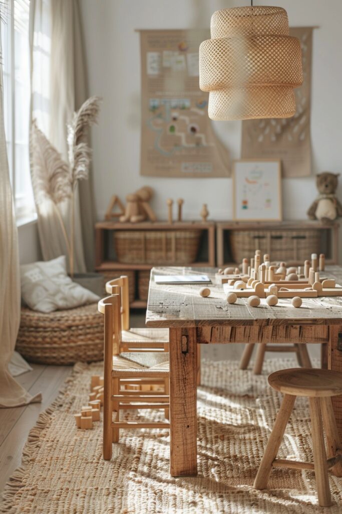 Rustic Retreat: Rattan and Wood