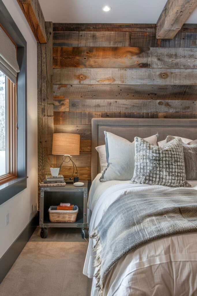 Rustic Wood Boho Wall