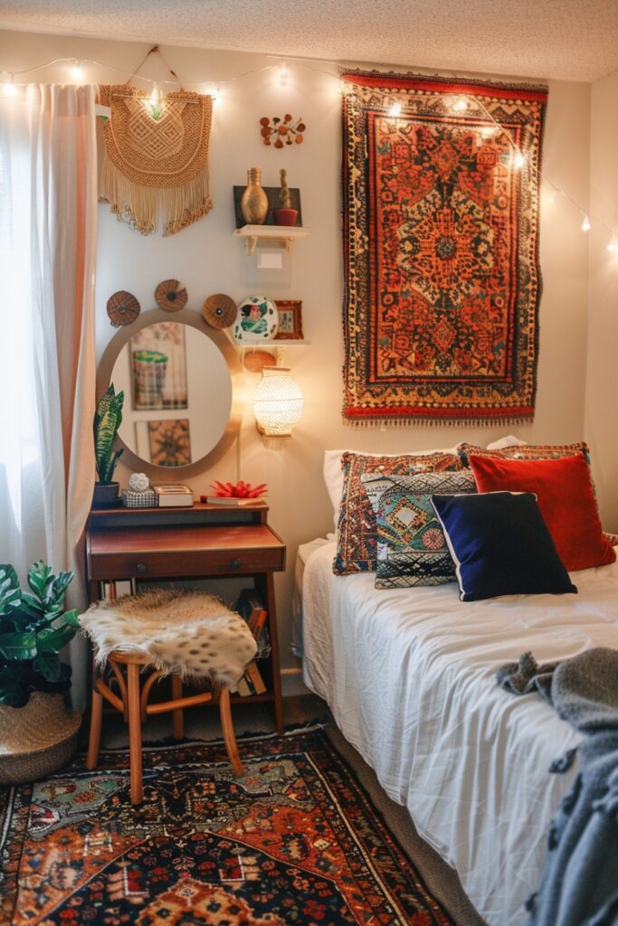 Secluded Boho Hideaway: Tips for Tiny Bedrooms