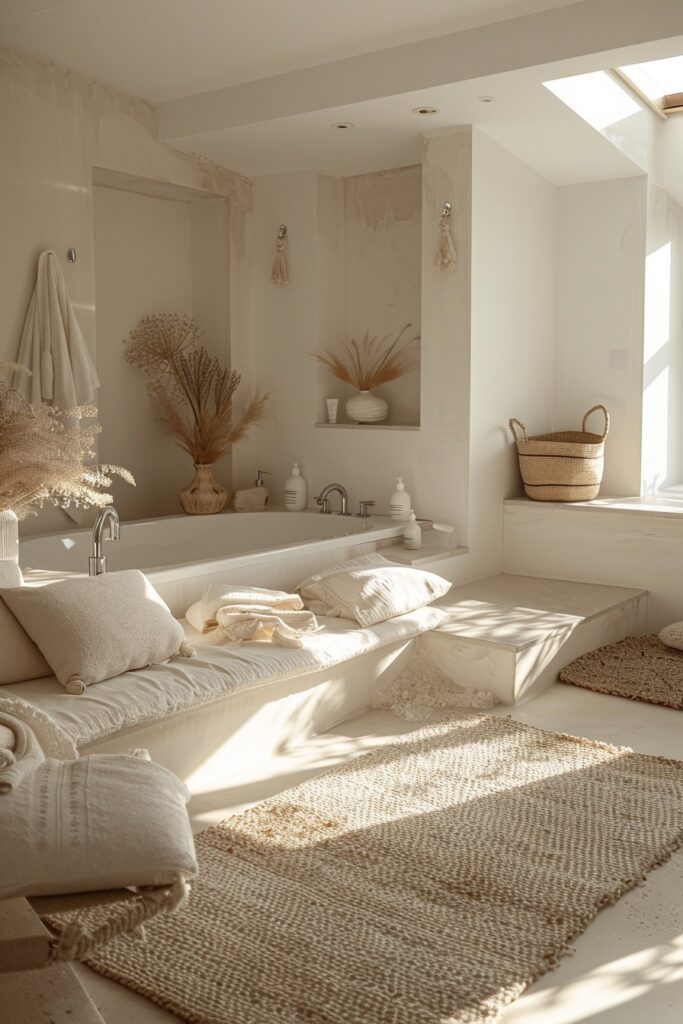 Serene Beige and White Space