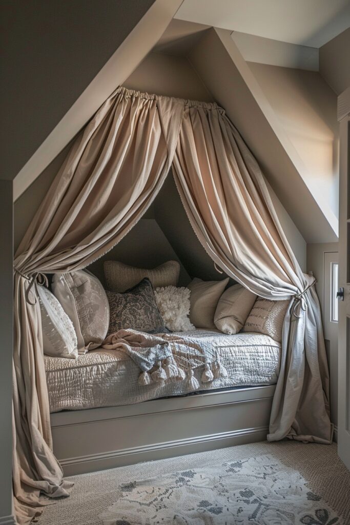 Sleeping Nooks for Sloped Ceilings