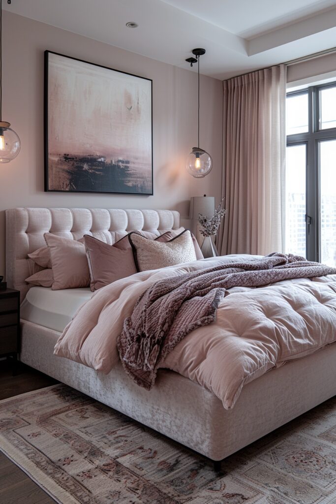 Sophisticated Pink and Black Ambiance