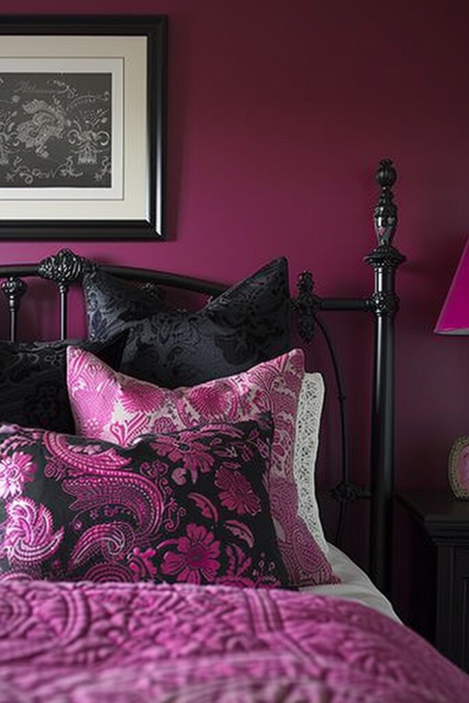 Sophisticated Pink and Black Retreat