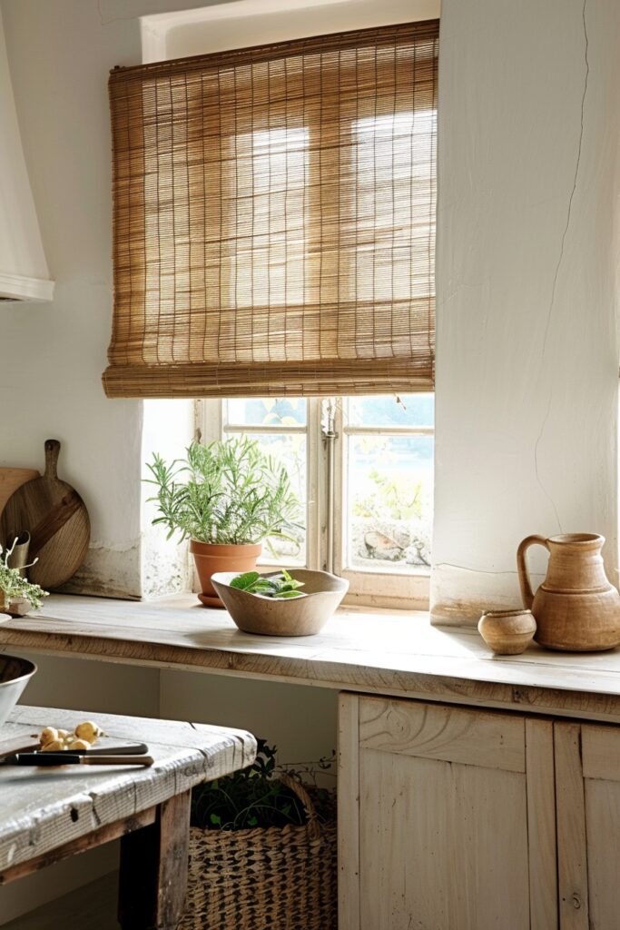 Textured Rattan Shades