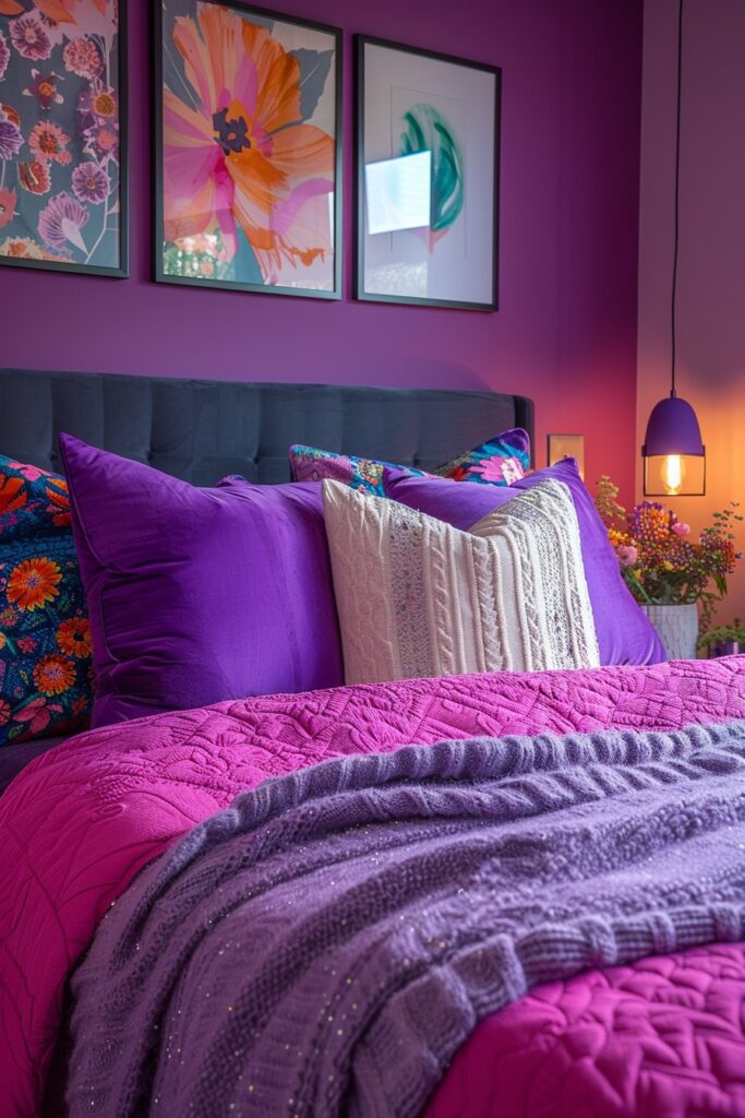 Trendy Fuchsia Teen Space