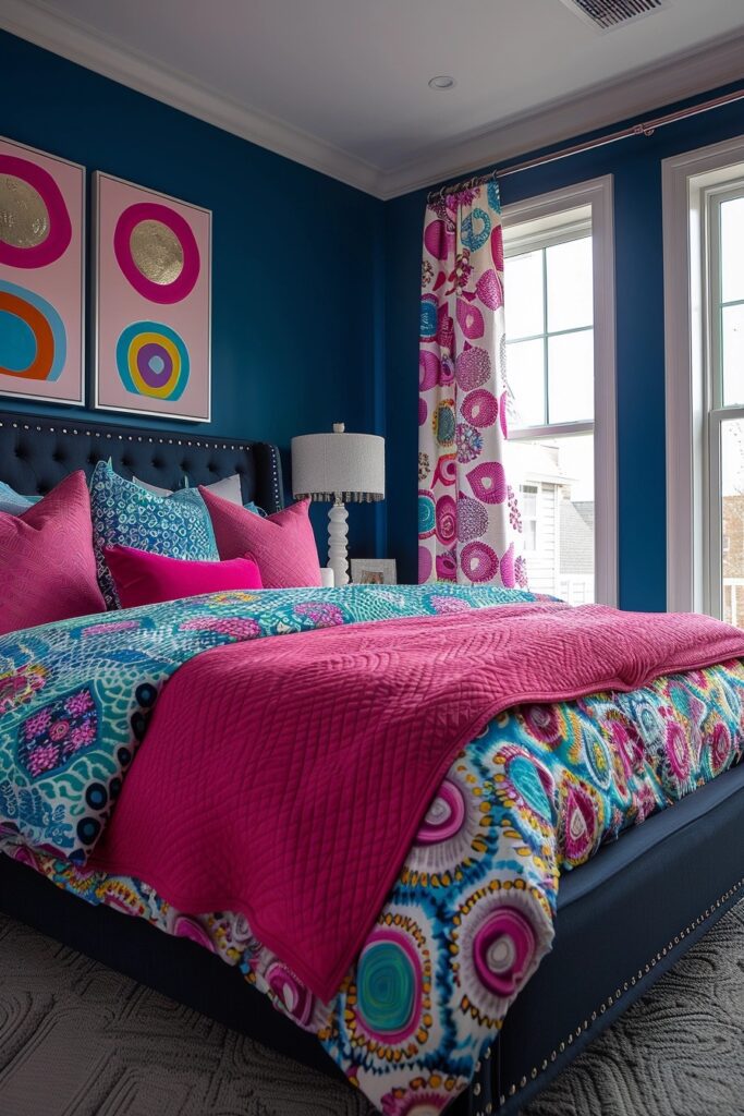 Vibrant Colorful Bedroom