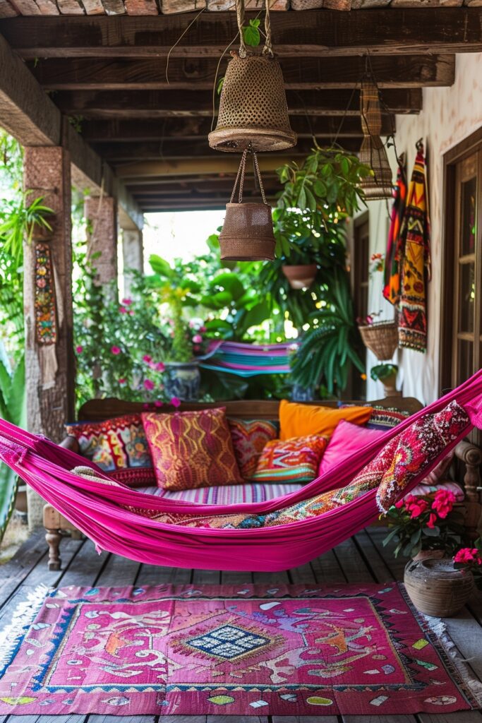 Vibrant Hammock Nook