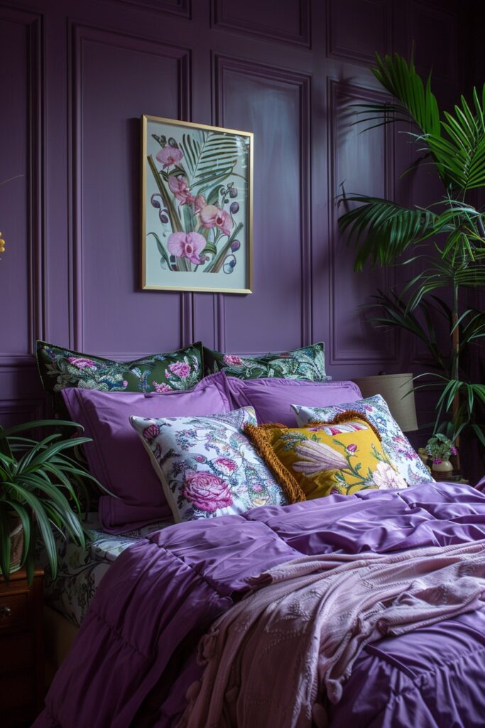 Vibrant Orchid Bedroom