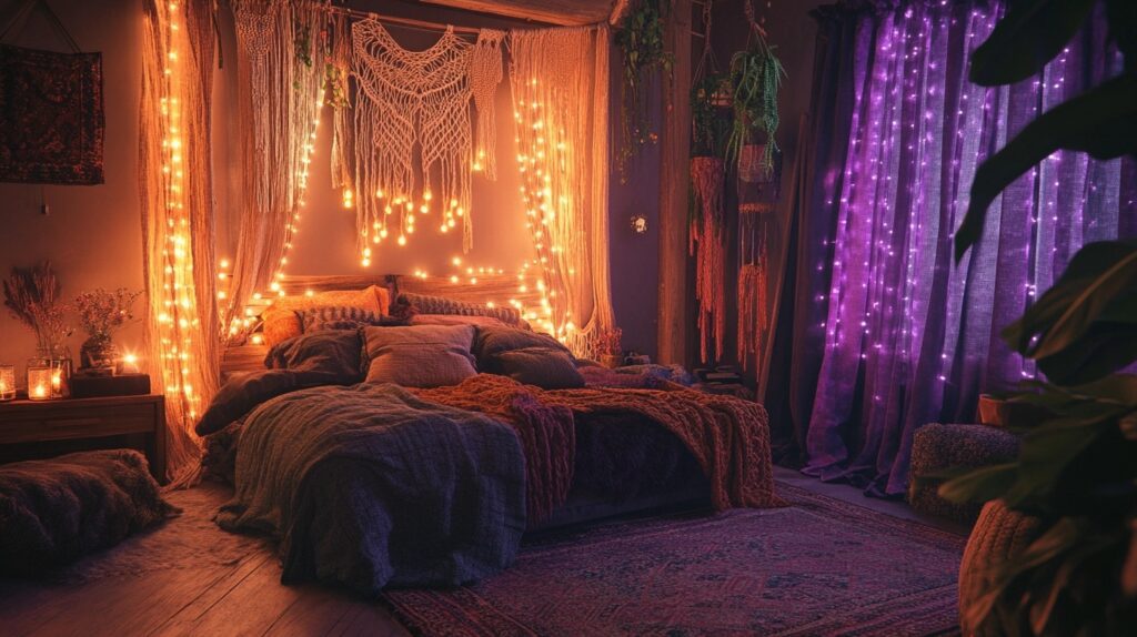 Boho Bedrooms With High Ceilings