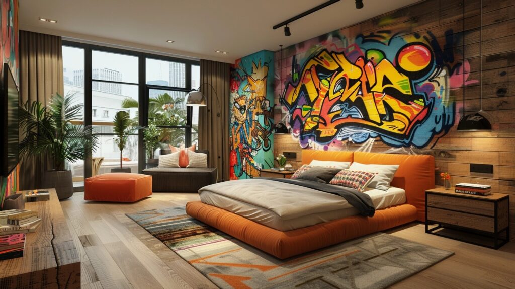 street style bedroom