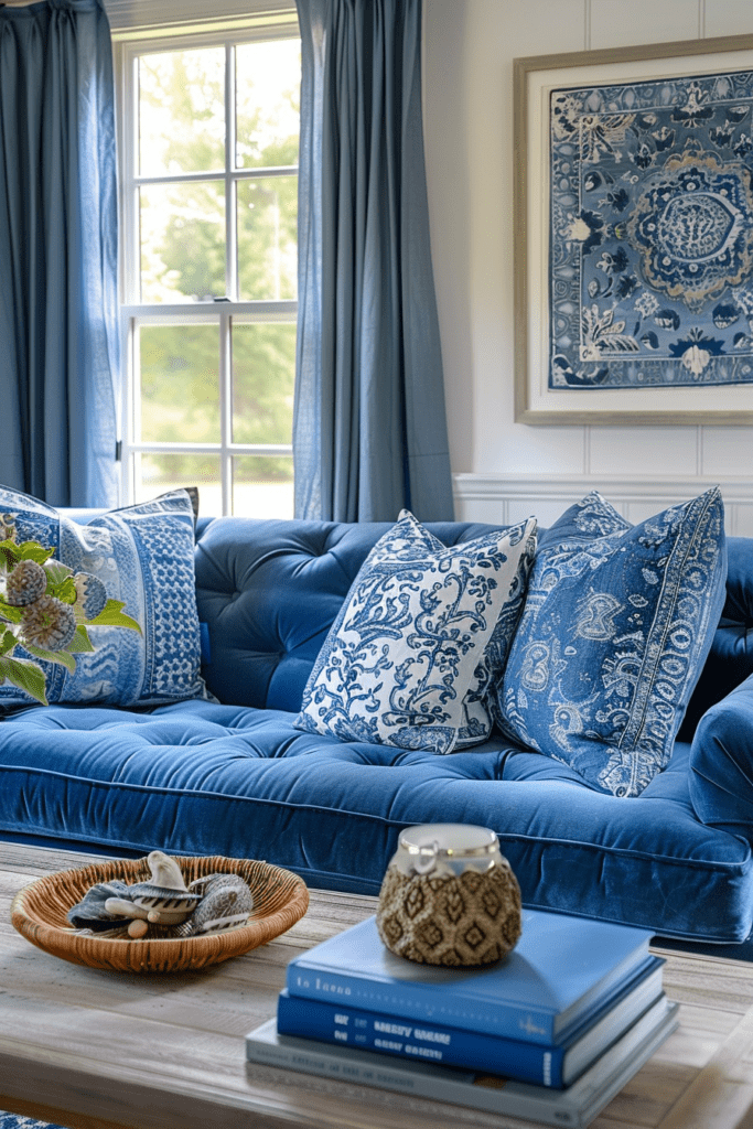 Marine-Inspired Boho Living Space