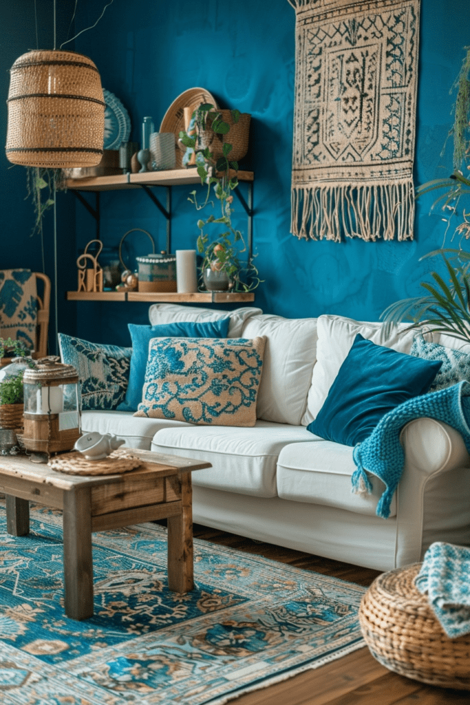 Breezy Ocean Blue Living Decor