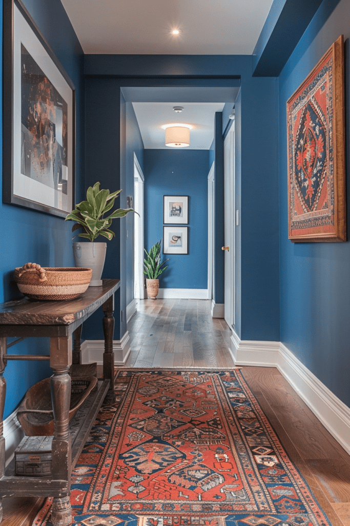 Icy Blue Boho Corridor