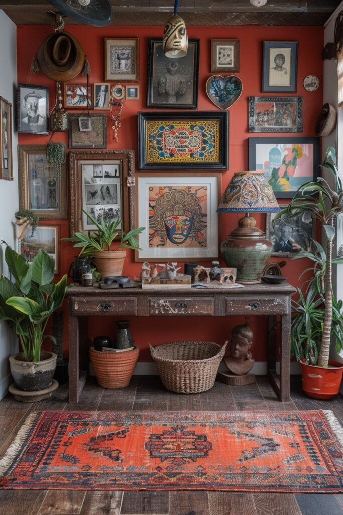 Artistic Boho Entry Space