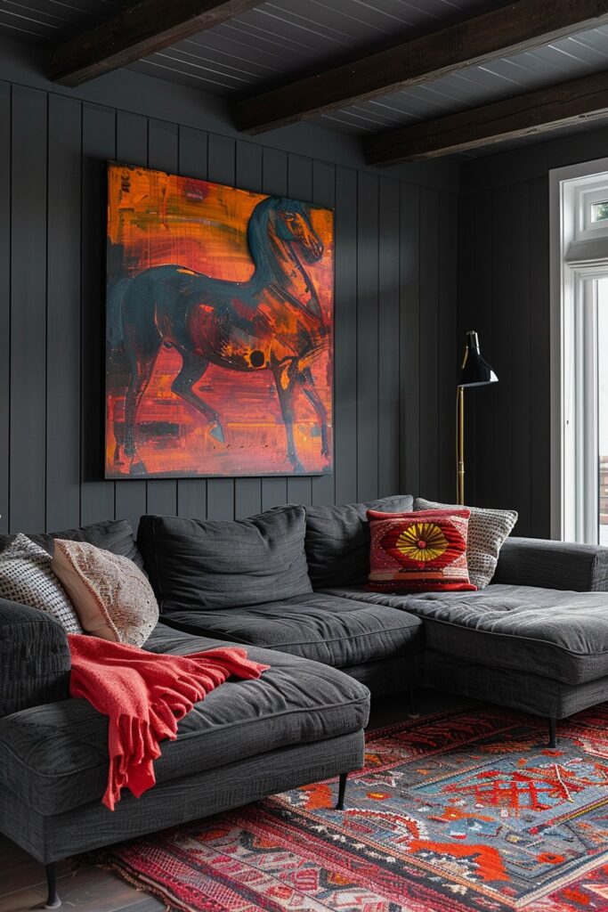 Artistic Flair with Dark Grey