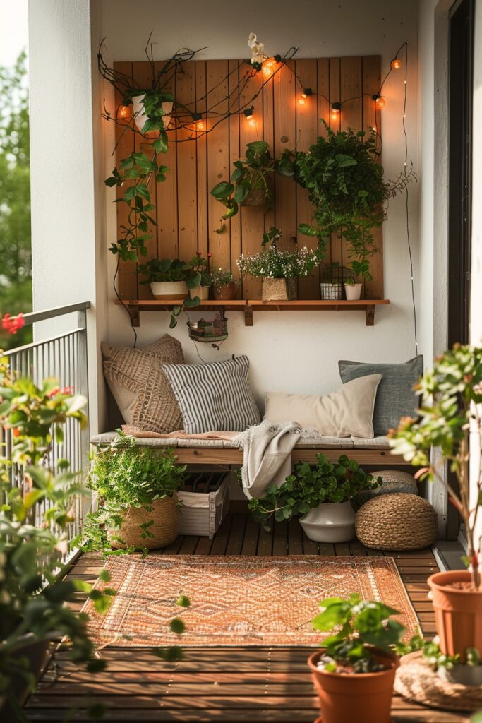 Balcony Decor with Temporary Touches