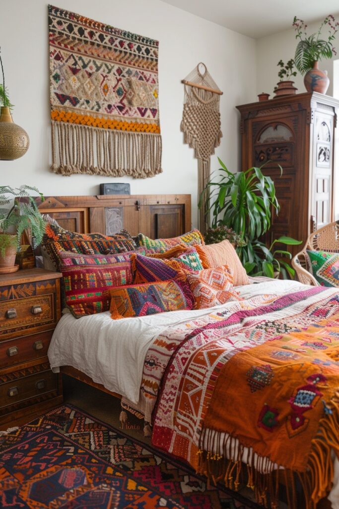 Bohemian Eclectic Retreat Bedroom