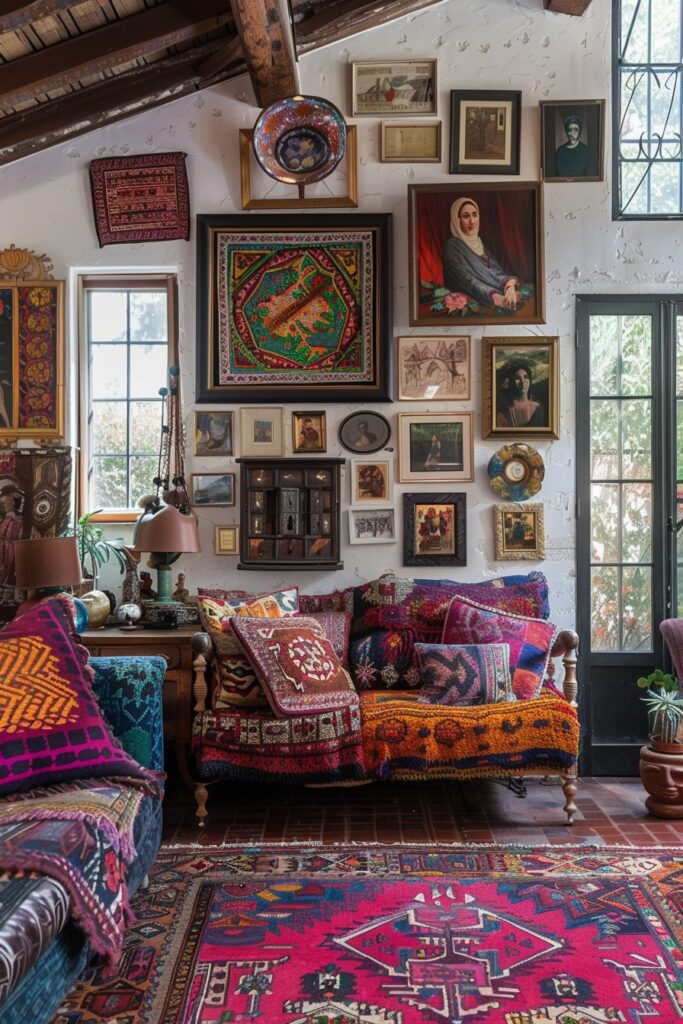 Boho Art Gallery Living Room