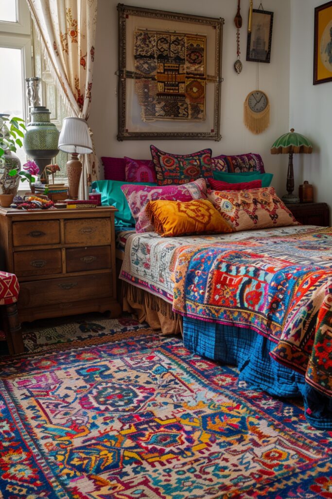 Bold Rug Gypsy Boho Bedroom