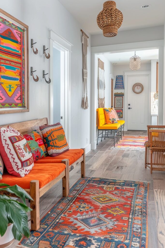 Bright Boho Entry Alcove