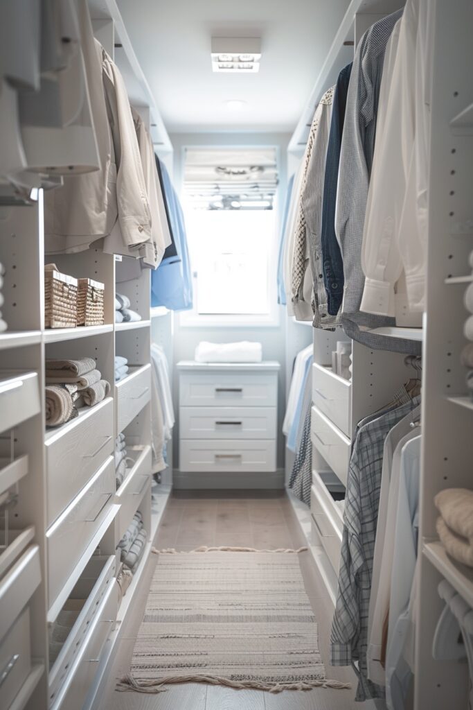 Bright and Spacious Closet Setup