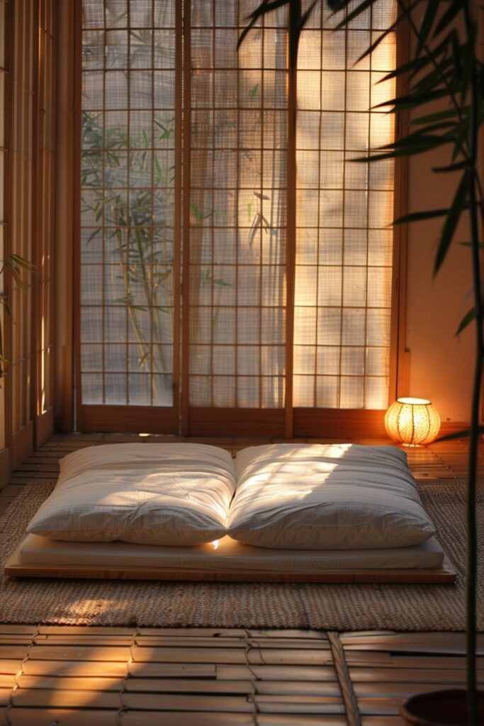 Calming Asian-Inspired Bedroom