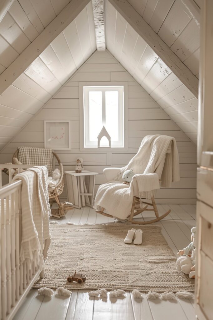 Calming Nursery in the Attic