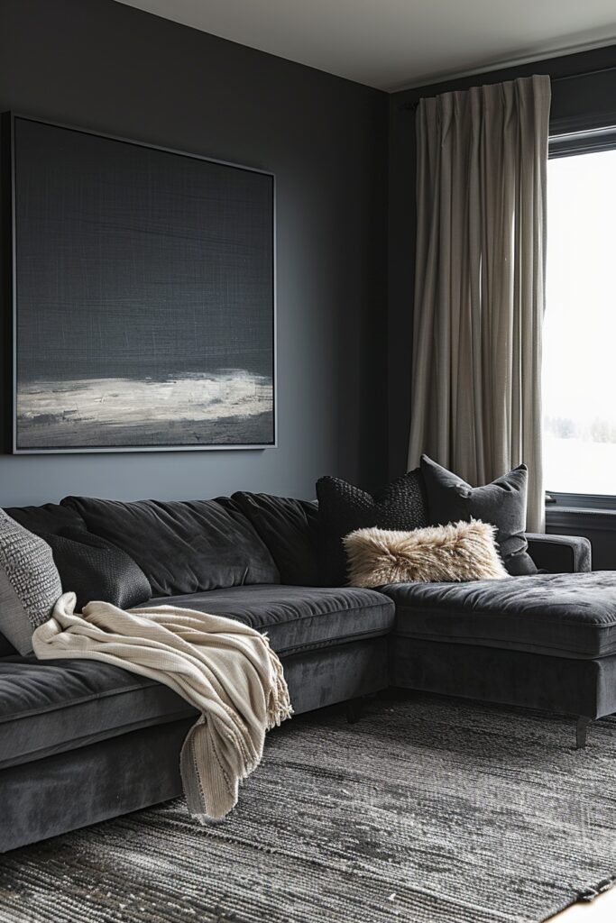 Charcoal Grey Opulence