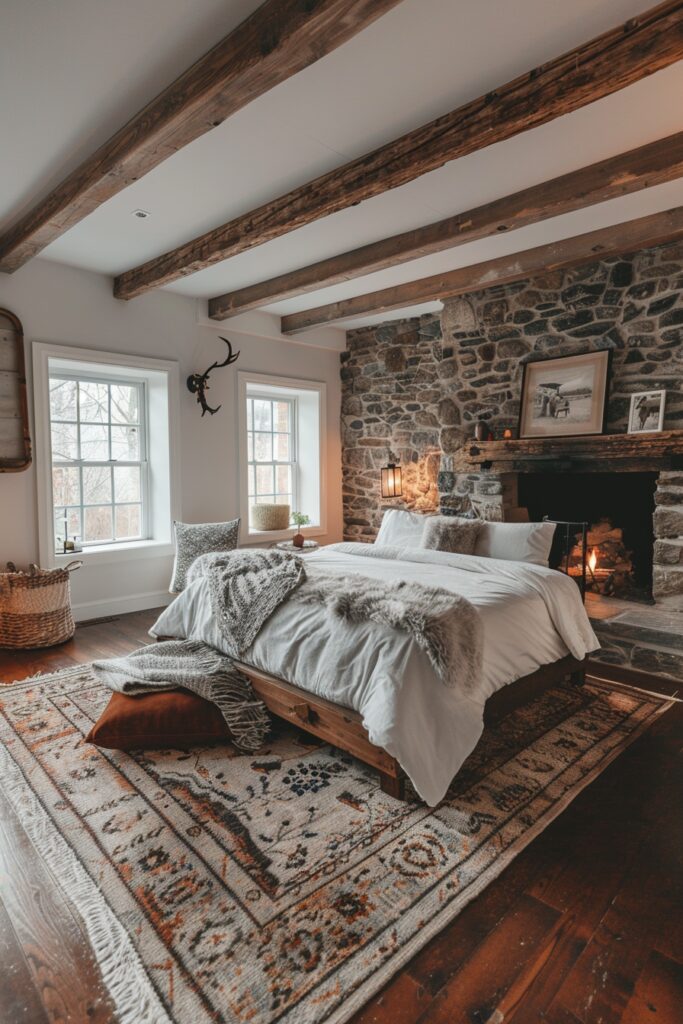 Charming Rustic Romance Bedroom