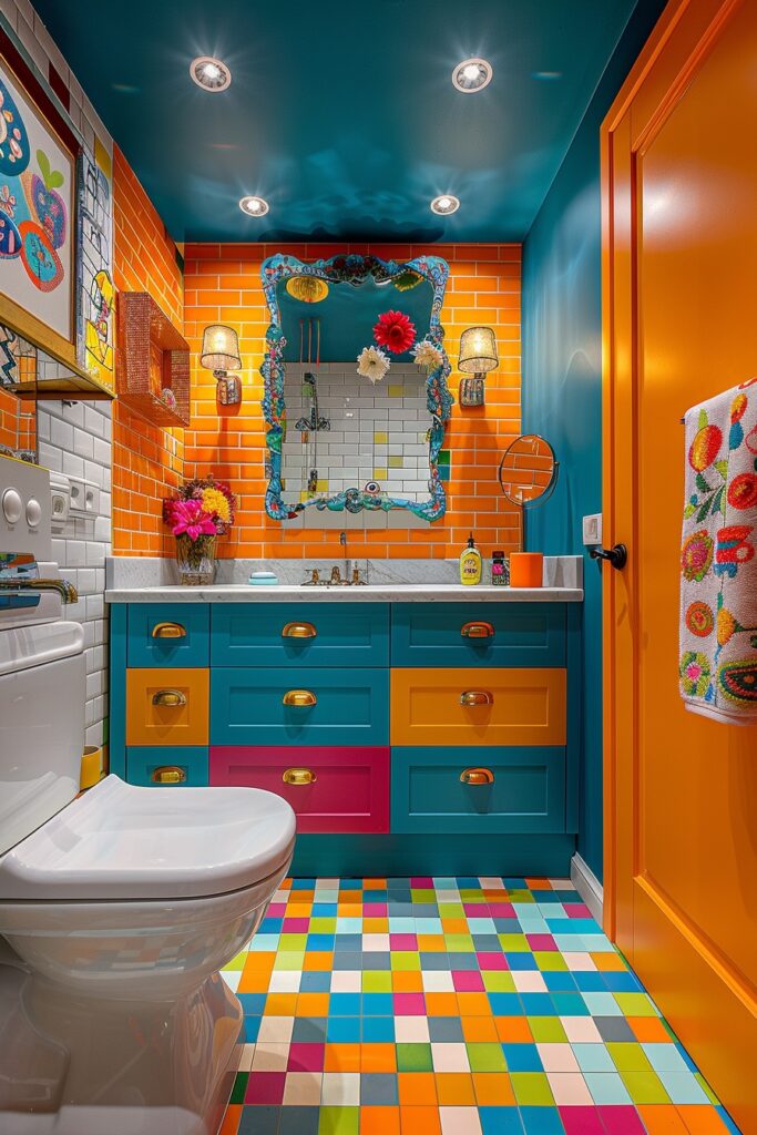 Color-Infused Bathroom Designs for Lively Spaces