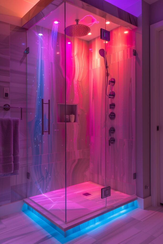 Color Therapy Shower Spaces