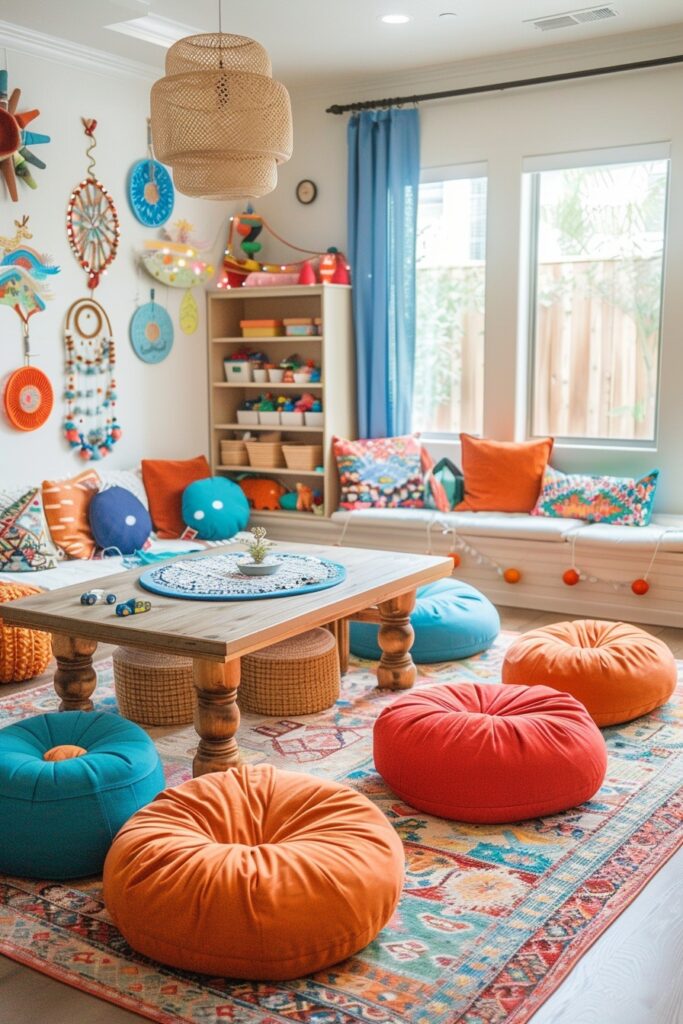 Colorful Boho Play Space