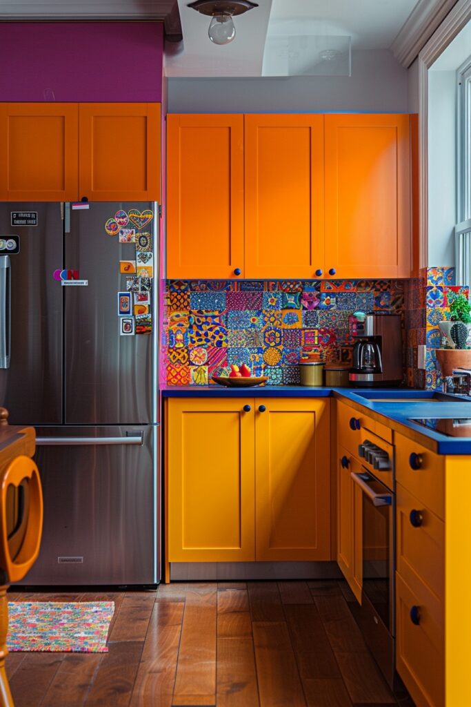 Colorful Compact Kitchen Delight