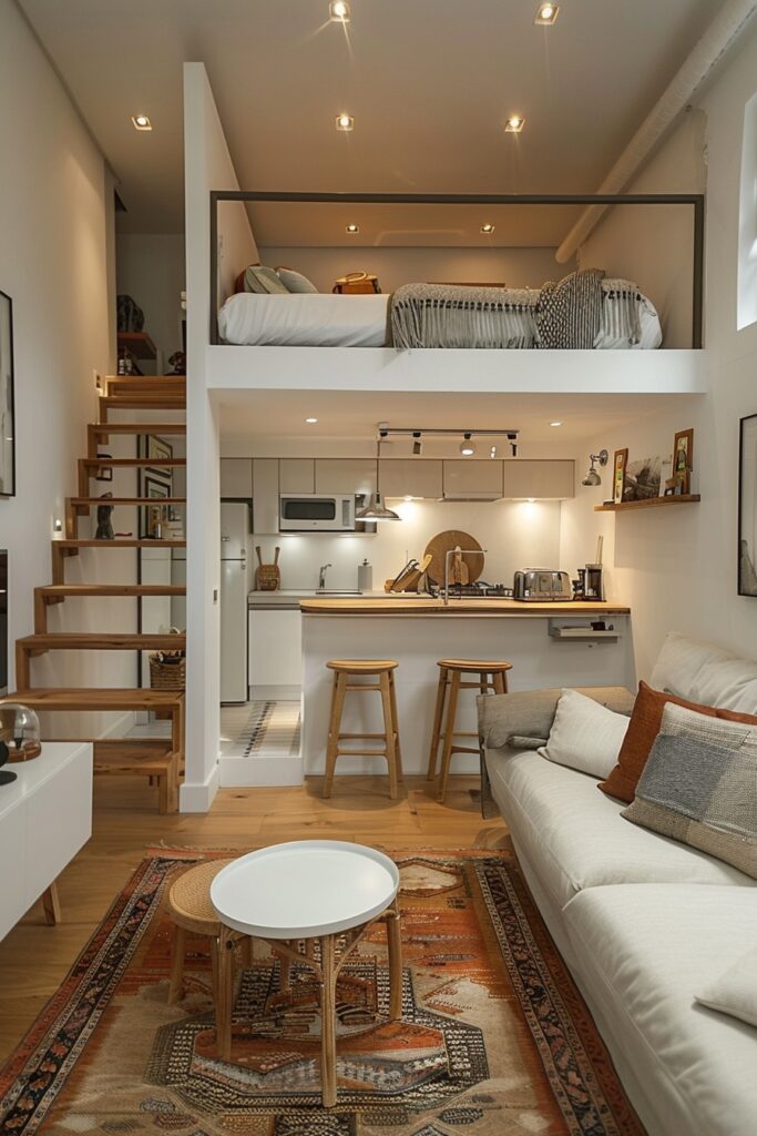 Compact Scandinavian Living Space