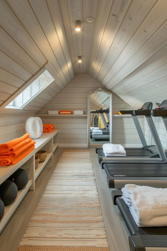 Contemporary Attic Gym