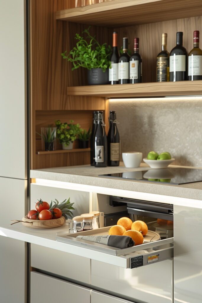 Contemporary Chic Mini Kitchen